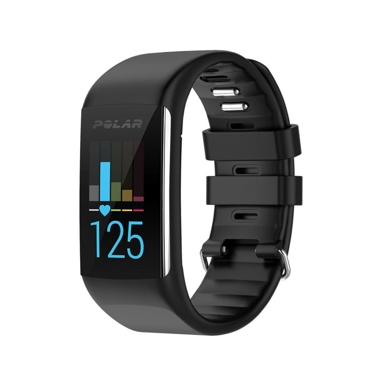 Fortrinligt Polar A370 / Polar A360 Silikone Rem - Sort#serie_1