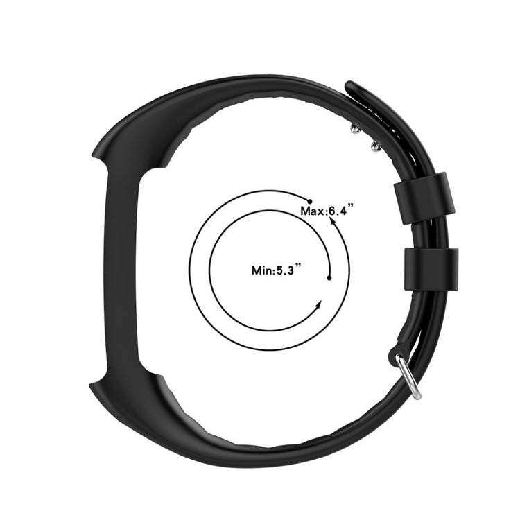 Fortrinligt Polar A370 / Polar A360 Silikone Rem - Sort#serie_1