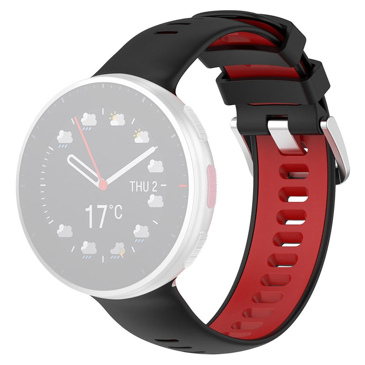 Super hårdfør Polar Vantage V2 Silikone Rem - Sort#serie_4
