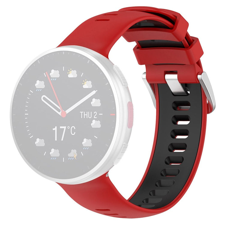 Super hårdfør Polar Vantage V2 Silikone Rem - Rød#serie_5