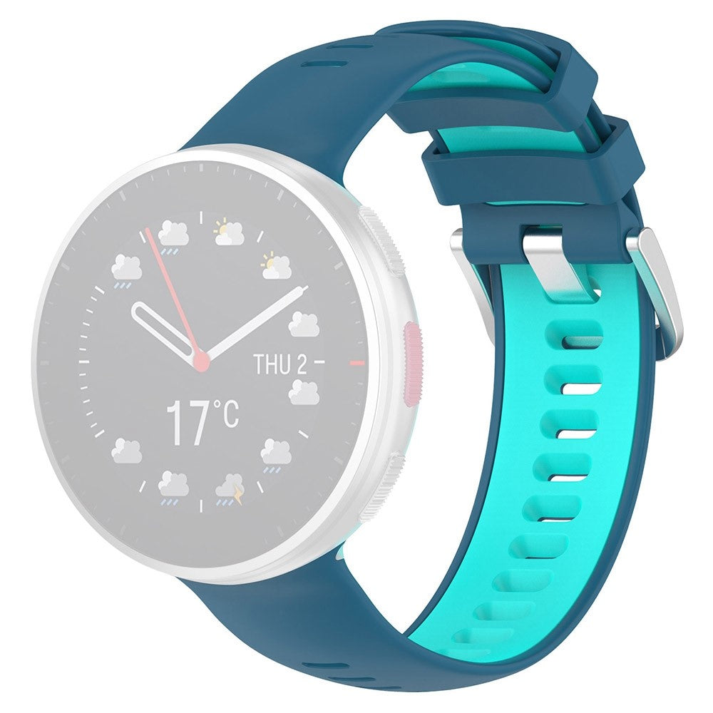 Super hårdfør Polar Vantage V2 Silikone Rem - Blå#serie_8