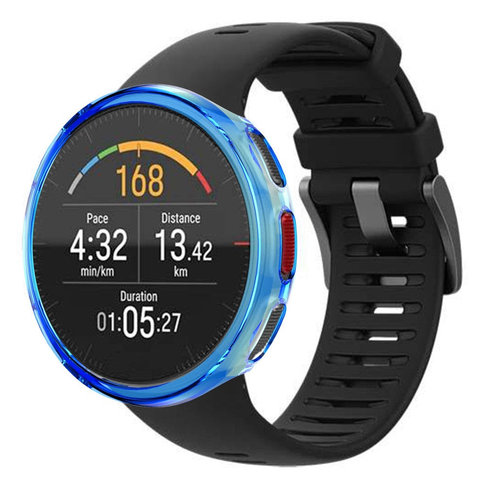 Polar Vantage V2 Gennemsigtig Silikone Bumper  - Blå#serie_3
