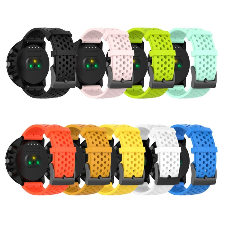 Fremragende Universal Suunto Silikone Rem - Sort#serie_1