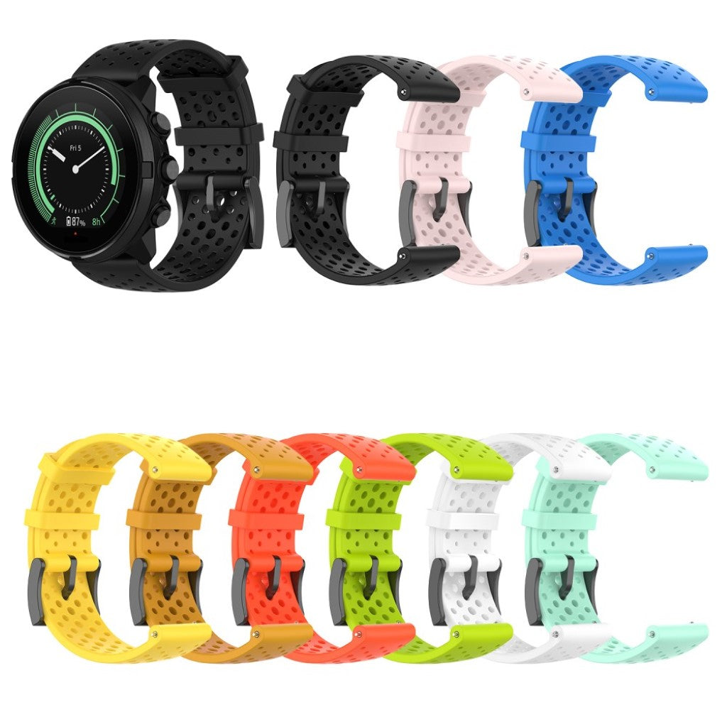 Fremragende Universal Suunto Silikone Rem - Sort#serie_1