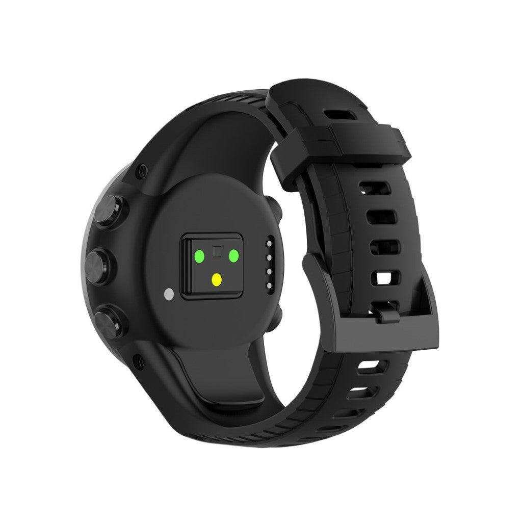 Meget slidstærk Suunto 5 Silikone Rem - Sort#serie_1
