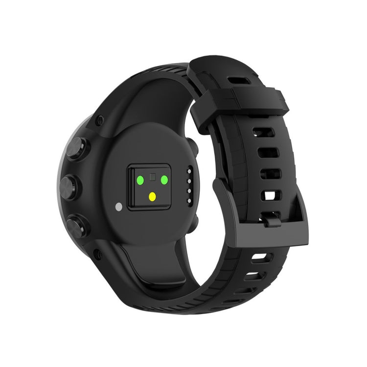 Meget slidstærk Suunto 5 Silikone Rem - Sort#serie_1
