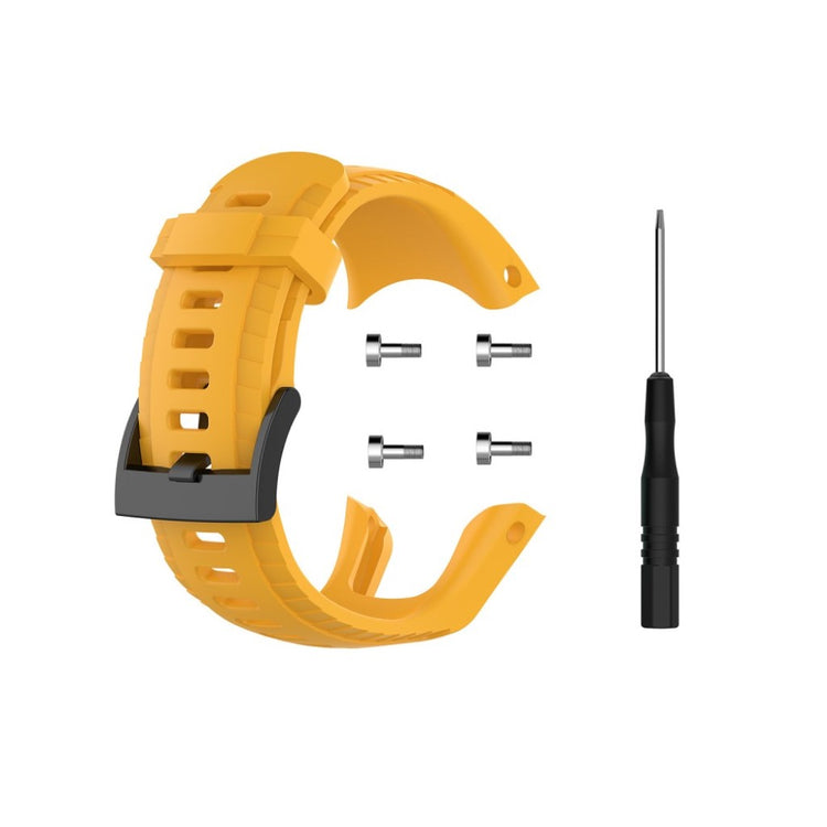 Helt vildt elegant Suunto 5 Silikone Rem - Gul#serie_3