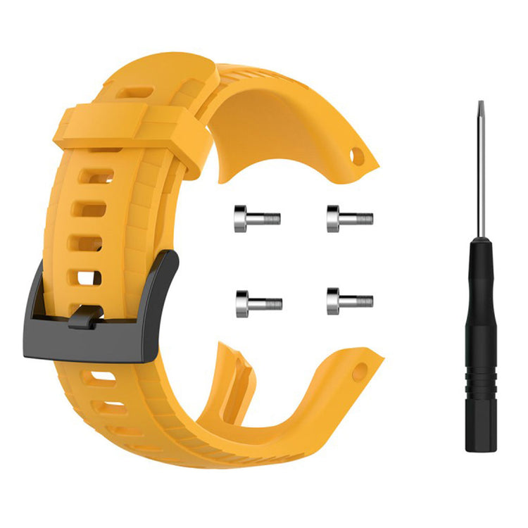 Helt vildt elegant Suunto 5 Silikone Rem - Gul#serie_3