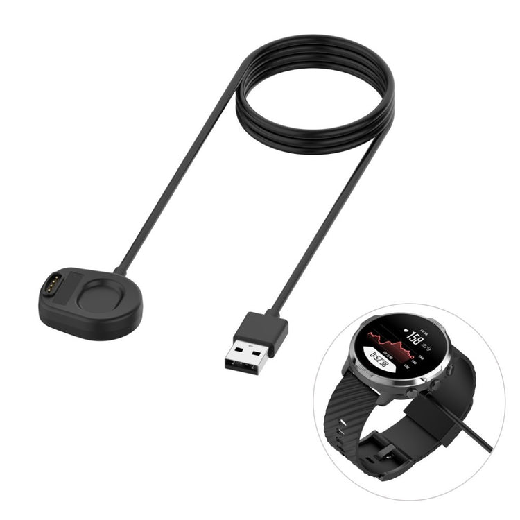 Plastik Suunto 7 USB Opladningskabel - Sort#serie_1
