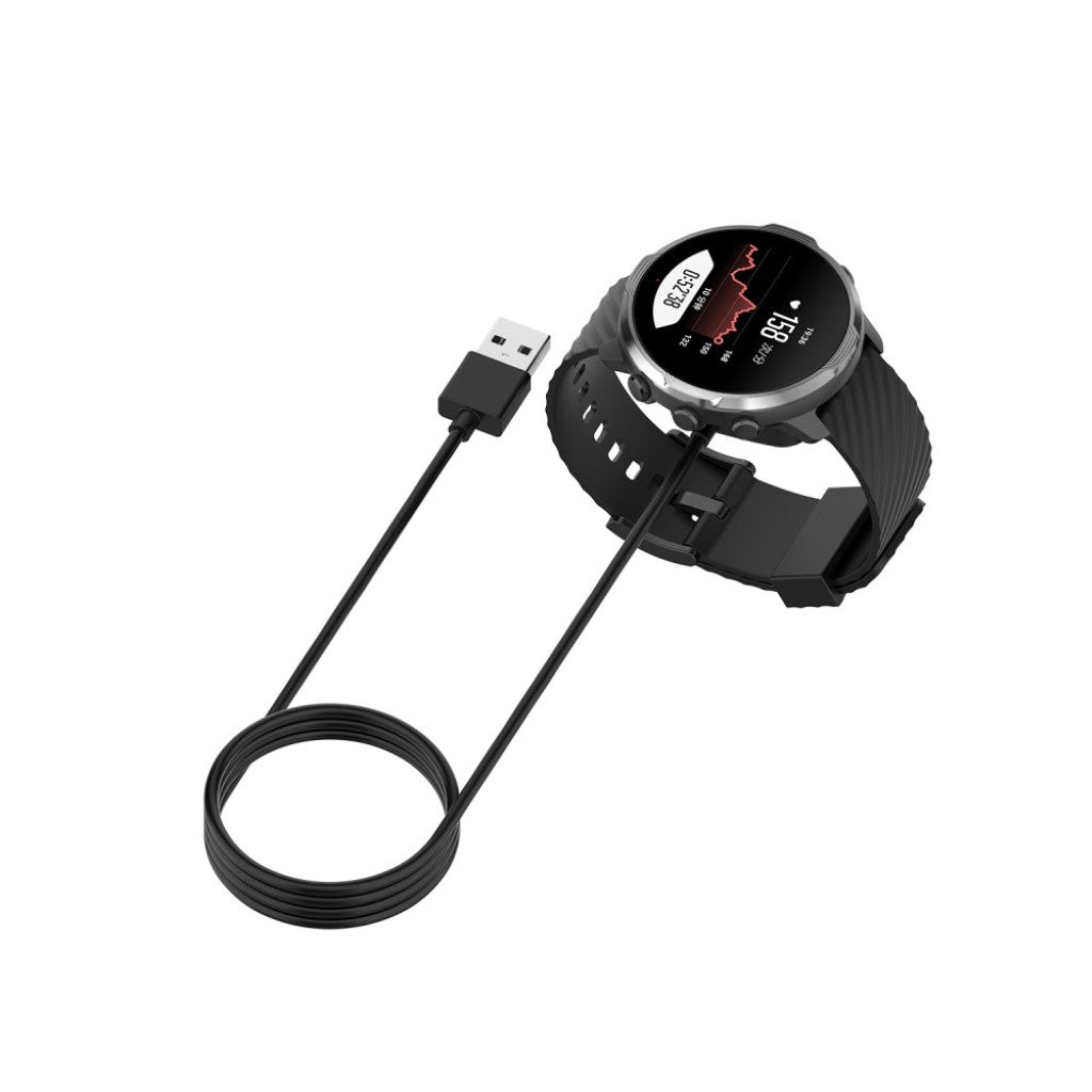 Plastik Suunto 7 USB Opladningskabel - Sort#serie_1