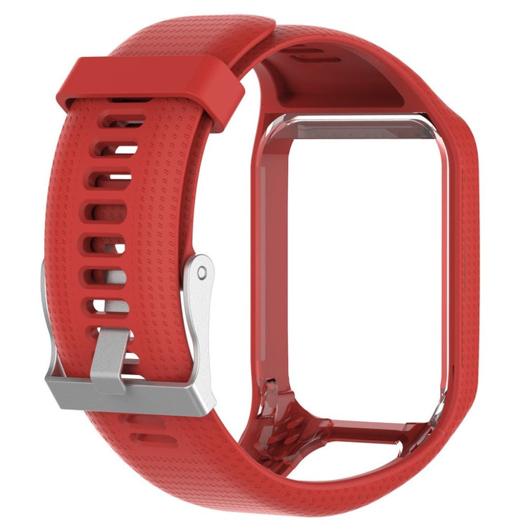 Smuk TomTom Runner 2 / TomTom Runner 3 Silikone Rem - Rød#serie_4