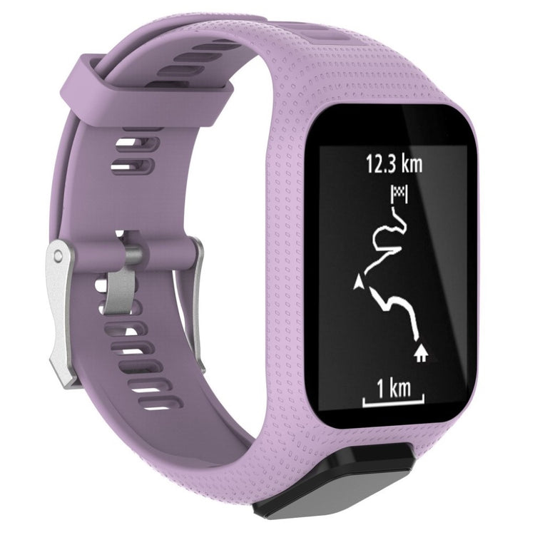 Smuk TomTom Runner 2 / TomTom Runner 3 Silikone Rem - Lilla#serie_5