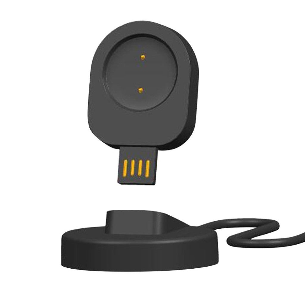Plastik Amazfit GTR 42mm / Amazfit GTR 47mm USB Ladestation - Sort#serie_2