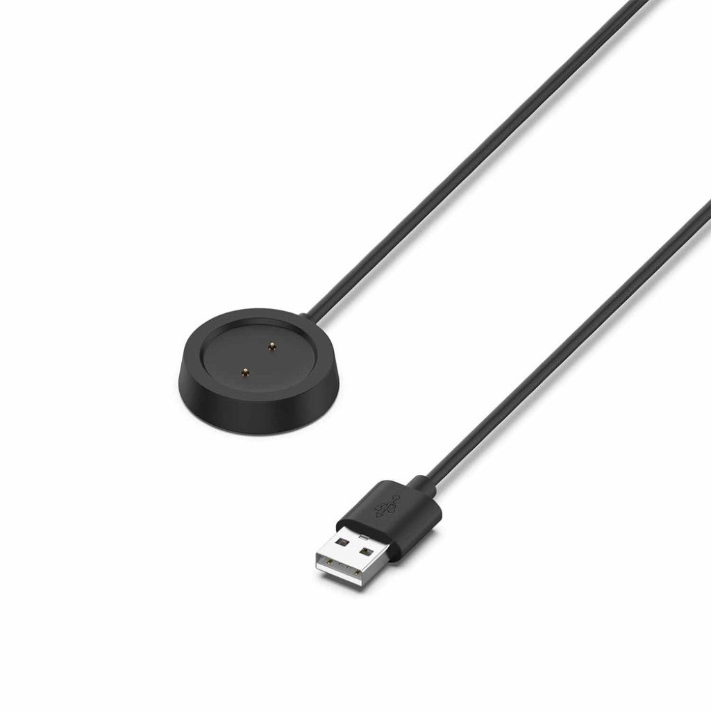 Plastik Amazfit GTR 42mm / Amazfit GTR 47mm USB Ladestation - Sort#serie_3