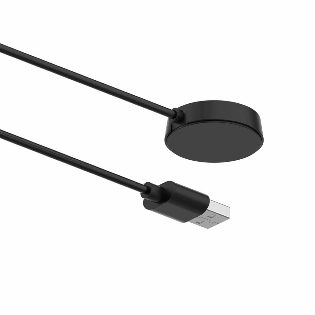 Plastik Amazfit GTR 42mm / Amazfit GTR 47mm USB Ladestation - Sort#serie_3