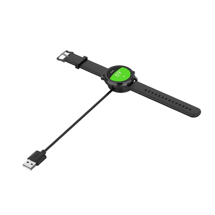 Plastik Amazfit GTR 42mm / Amazfit GTR 47mm USB Ladestation - Sort#serie_3