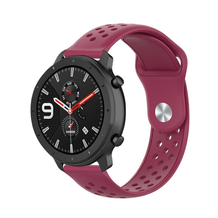 Mega flot Amazfit GTR 47mm / Amazfit Pace Silikone Rem - Rød#serie_5