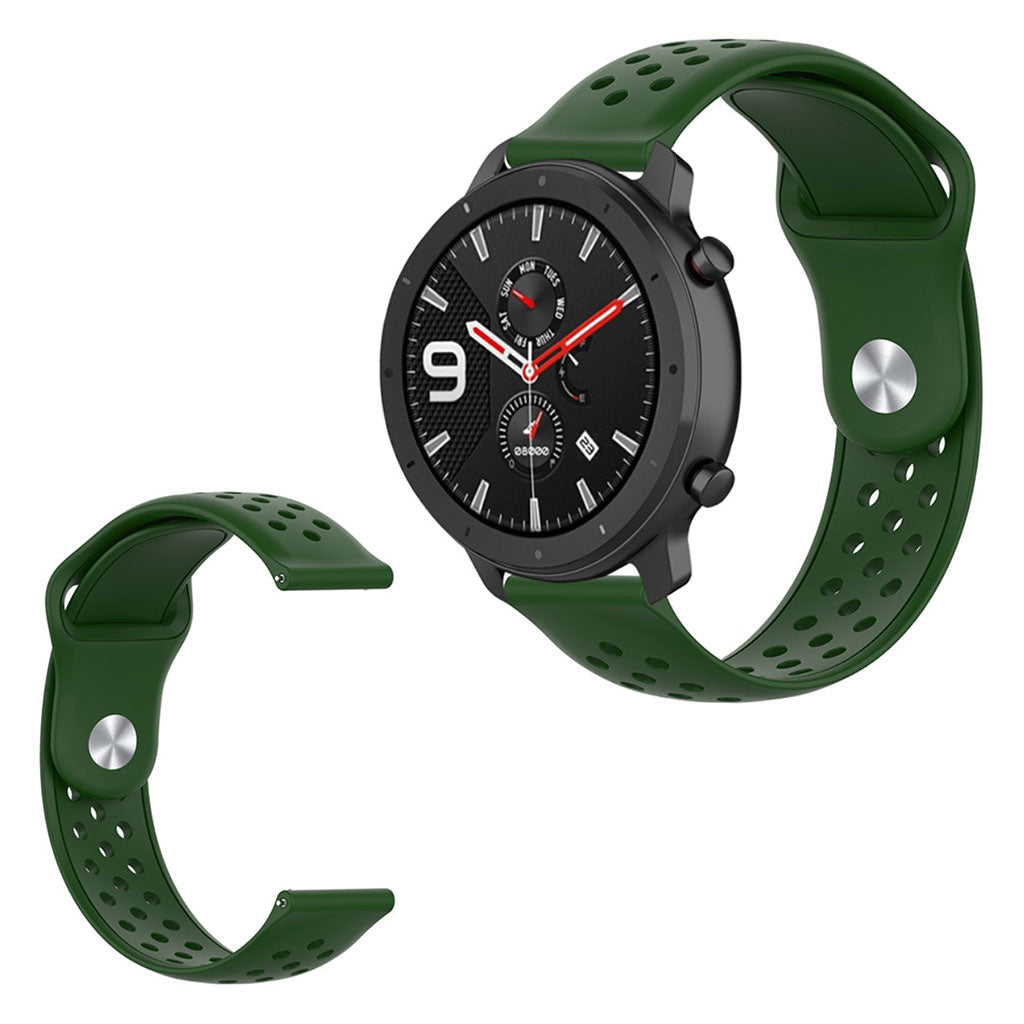 Rigtigt smuk Amazfit GTR 42mm / Amazfit GTS Silikone Rem - Grøn#serie_6