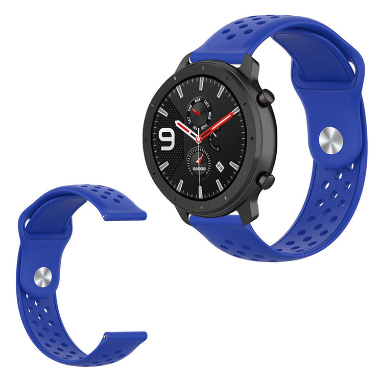Rigtigt smuk Amazfit GTR 42mm / Amazfit GTS Silikone Rem - Blå#serie_9