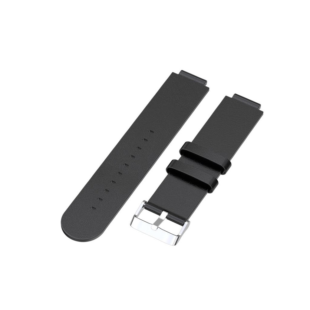 Super fed Amazfit Smartwatch 2 Ægte læder Rem - Sort#serie_1