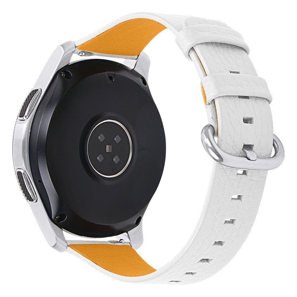 Superflot Amazfit Stratos 2 \ 2s Ægte læder Rem - Hvid#serie_1