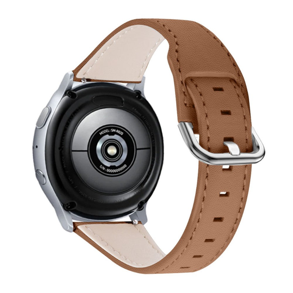 Rigtigt holdbart Amazfit Stratos 2 \ 2s Ægte læder Rem - Brun#serie_1