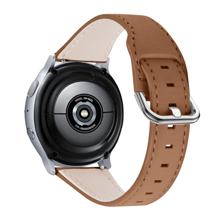 Rigtigt holdbart Amazfit Stratos 2 \ 2s Ægte læder Rem - Brun#serie_1