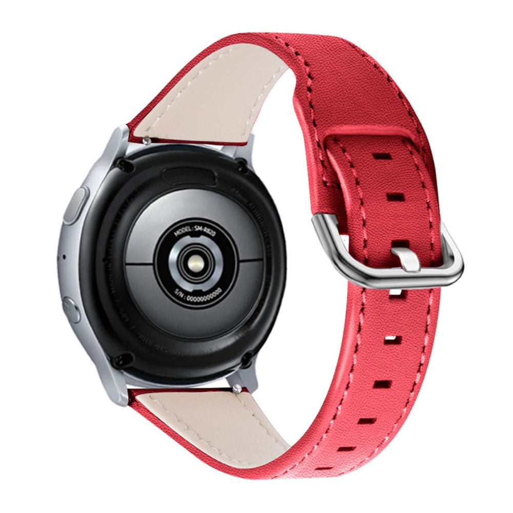 Rigtigt holdbart Amazfit Stratos 2 \ 2s Ægte læder Rem - Rød#serie_5