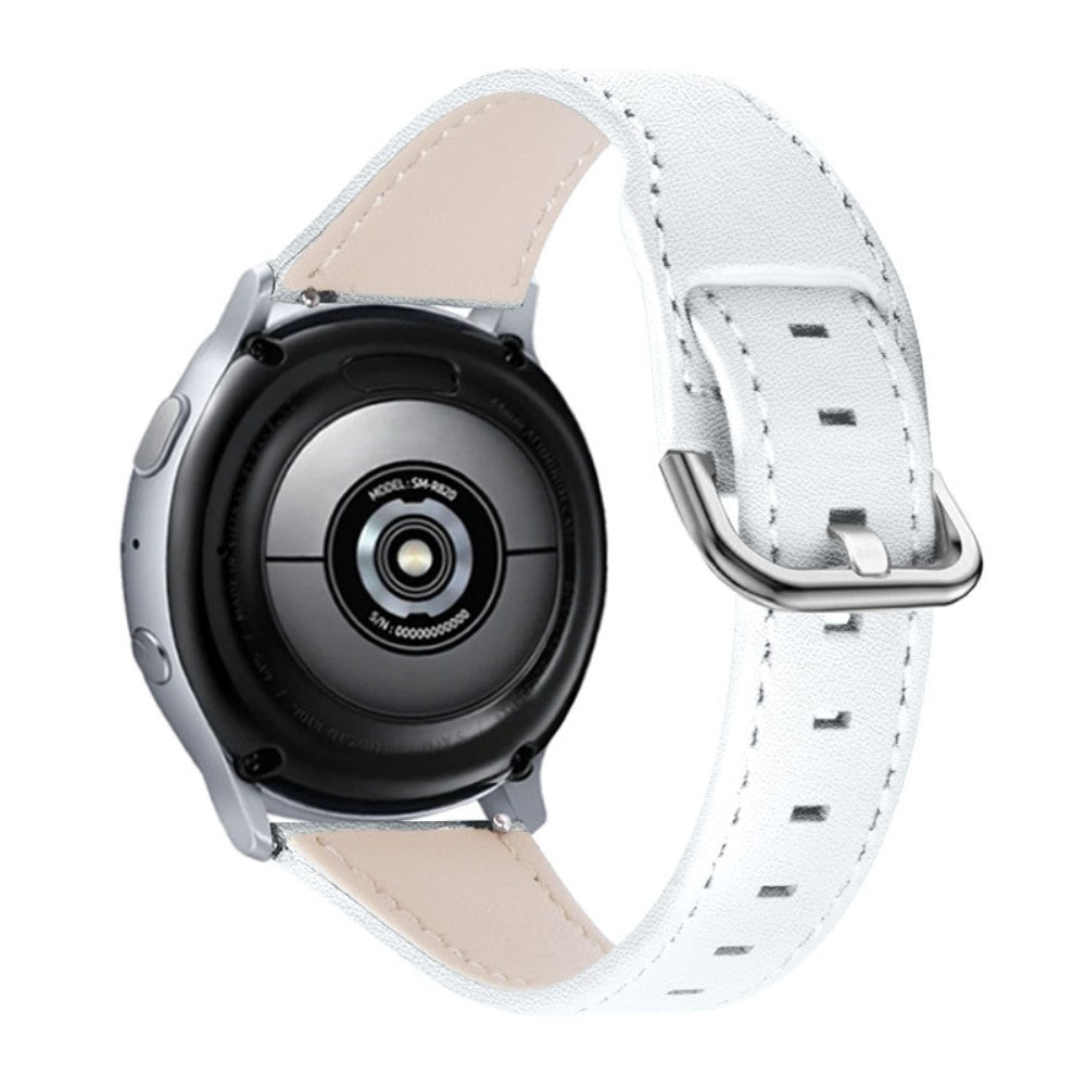 Rigtigt holdbart Amazfit Stratos 2 \ 2s Ægte læder Rem - Hvid#serie_6
