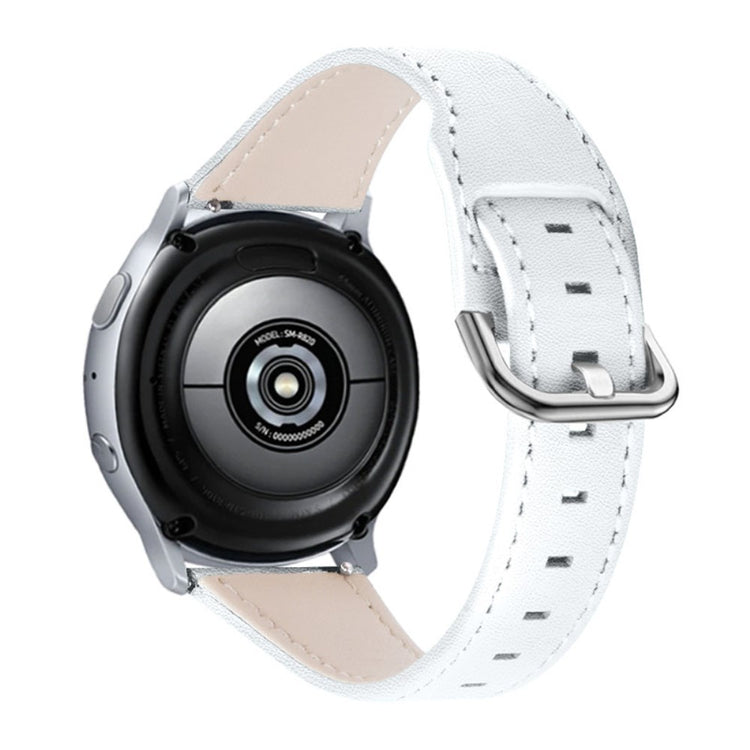 Rigtigt holdbart Amazfit Stratos 2 \ 2s Ægte læder Rem - Hvid#serie_6