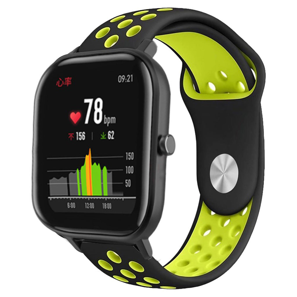 Vildt sejt Amazfit Youth Silikone Rem - Sort#serie_1