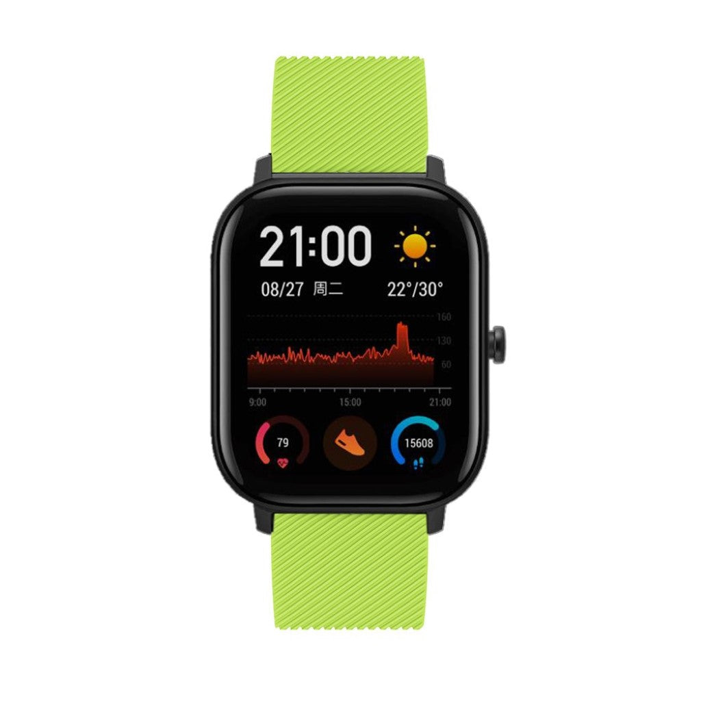 Super cool Amazfit Youth Silikone Rem - Grøn#serie_5