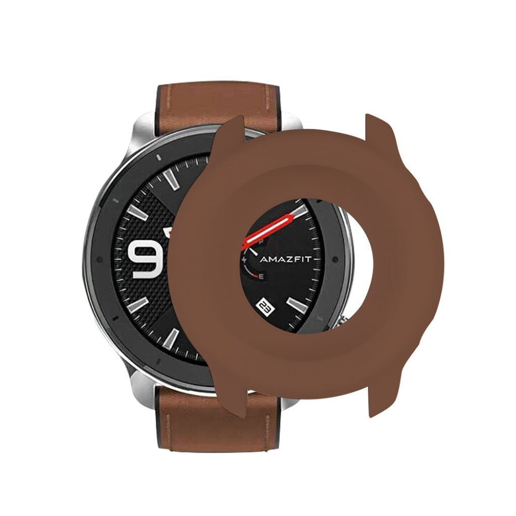Amazfit GTR 42mm  Silikone Bumper  - Brun#serie_1