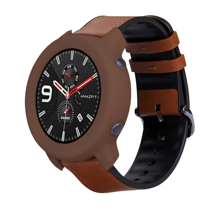 Amazfit GTR 42mm  Silikone Bumper  - Brun#serie_1