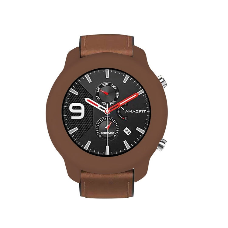 Amazfit GTR 42mm  Silikone Bumper  - Brun#serie_1