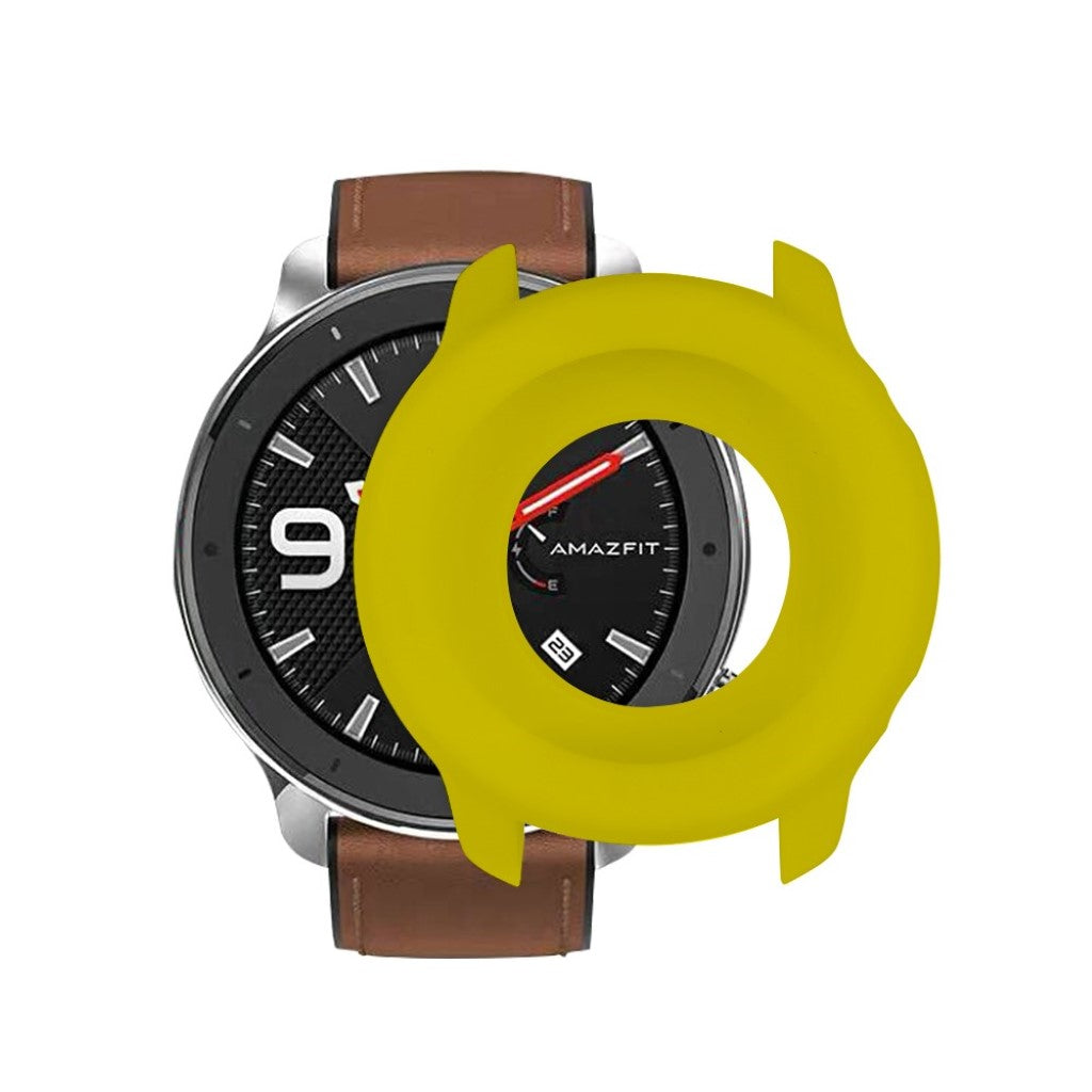Amazfit GTR 42mm  Silikone Bumper  - Gul#serie_4