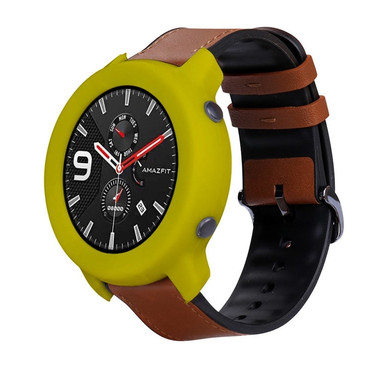 Amazfit GTR 42mm  Silikone Bumper  - Gul#serie_4