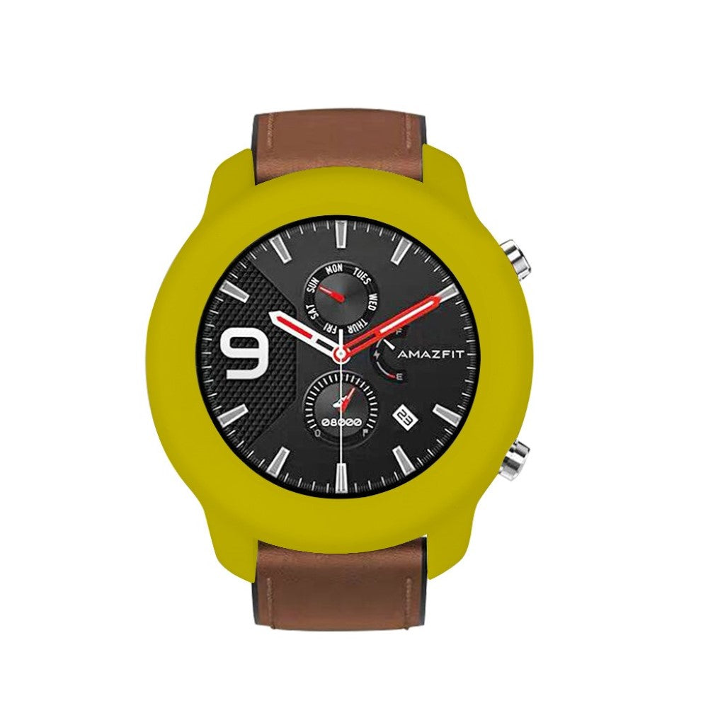 Amazfit GTR 42mm  Silikone Bumper  - Gul#serie_4