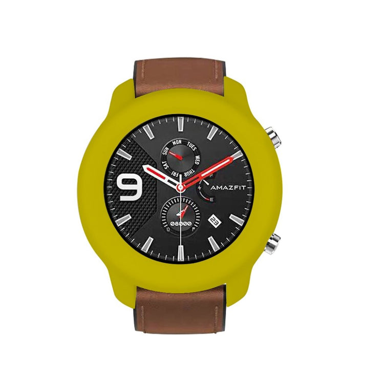 Amazfit GTR 42mm  Silikone Bumper  - Gul#serie_4