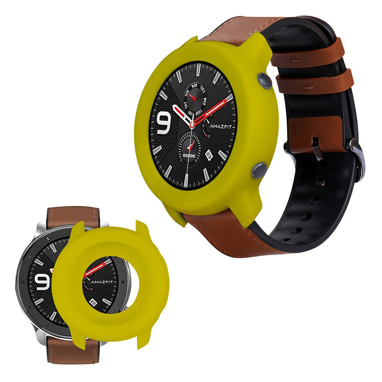 Amazfit GTR 42mm  Silikone Bumper  - Gul#serie_4
