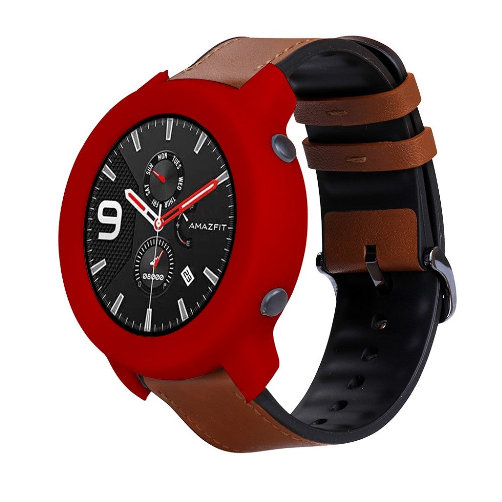 Amazfit GTR 42mm  Silikone Bumper  - Rød#serie_5