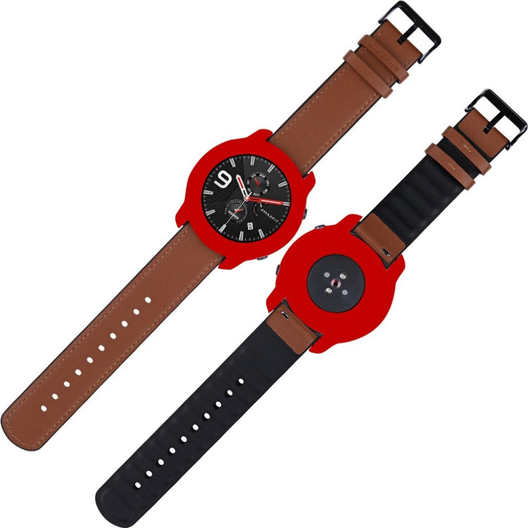 Amazfit GTR 42mm  Silikone Bumper  - Rød#serie_5