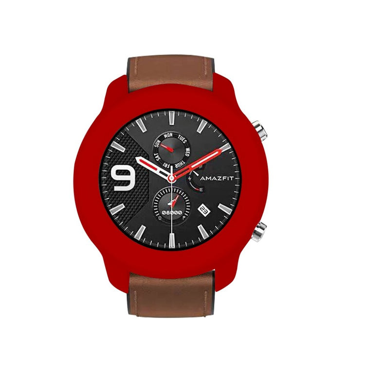 Amazfit GTR 42mm  Silikone Bumper  - Rød#serie_5