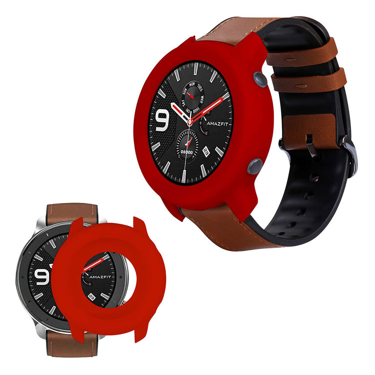 Amazfit GTR 42mm  Silikone Bumper  - Rød#serie_5
