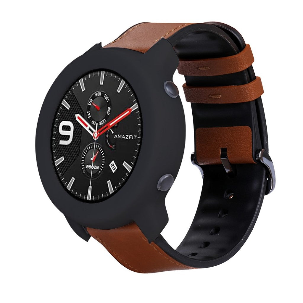 Amazfit GTR 42mm  Silikone Bumper  - Sort#serie_6