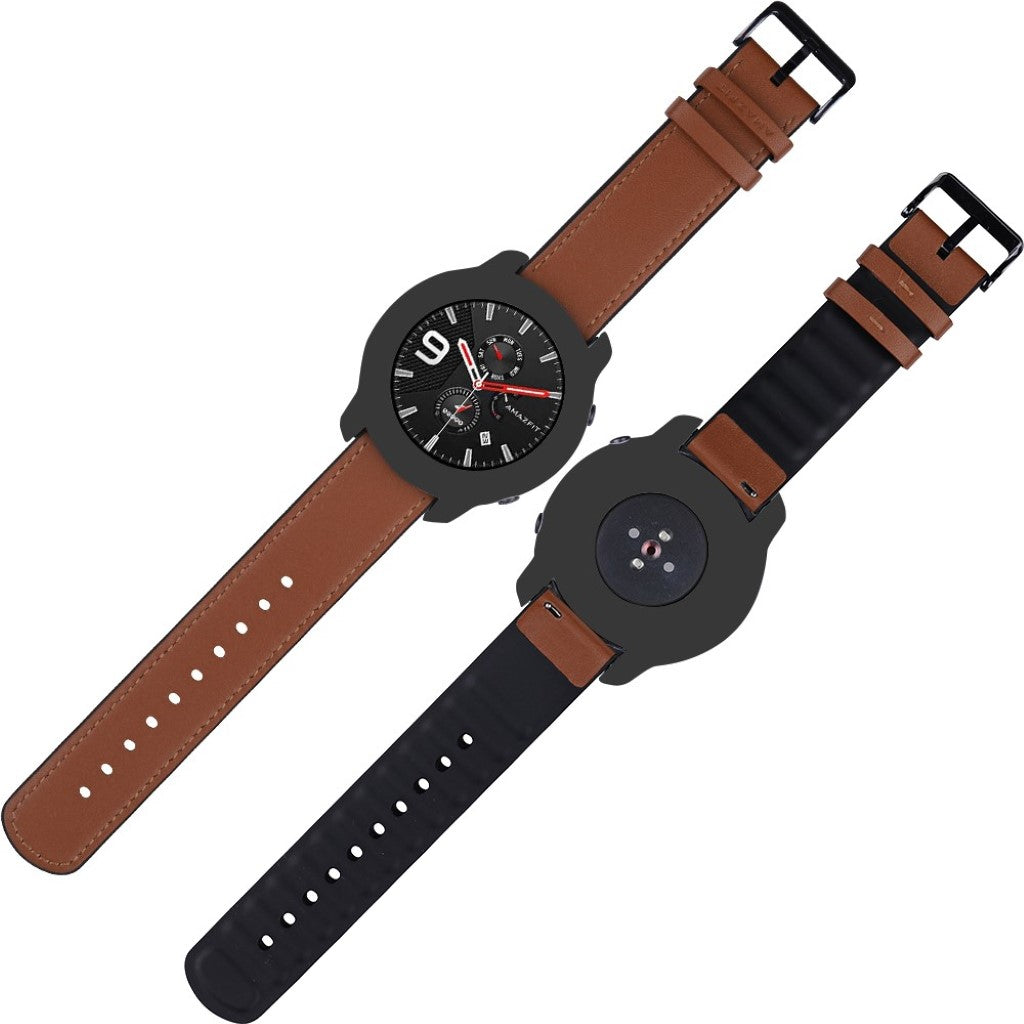 Amazfit GTR 42mm  Silikone Bumper  - Sort#serie_6