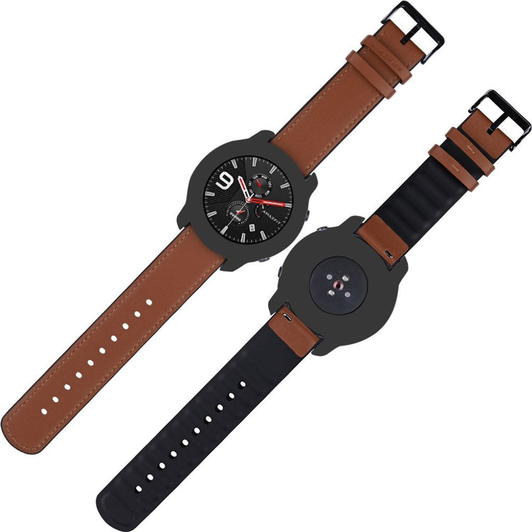 Amazfit GTR 42mm  Silikone Bumper  - Sort#serie_6