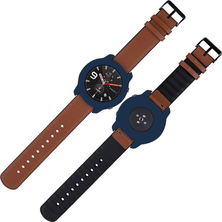 Amazfit GTR 42mm  Silikone Bumper  - Blå#serie_9