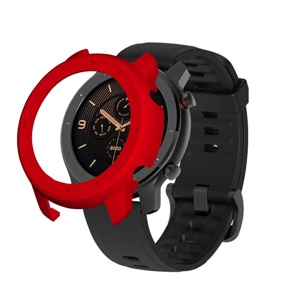 Amazfit GTR 42mm Holdbar Plastik Bumper  - Rød#serie_3