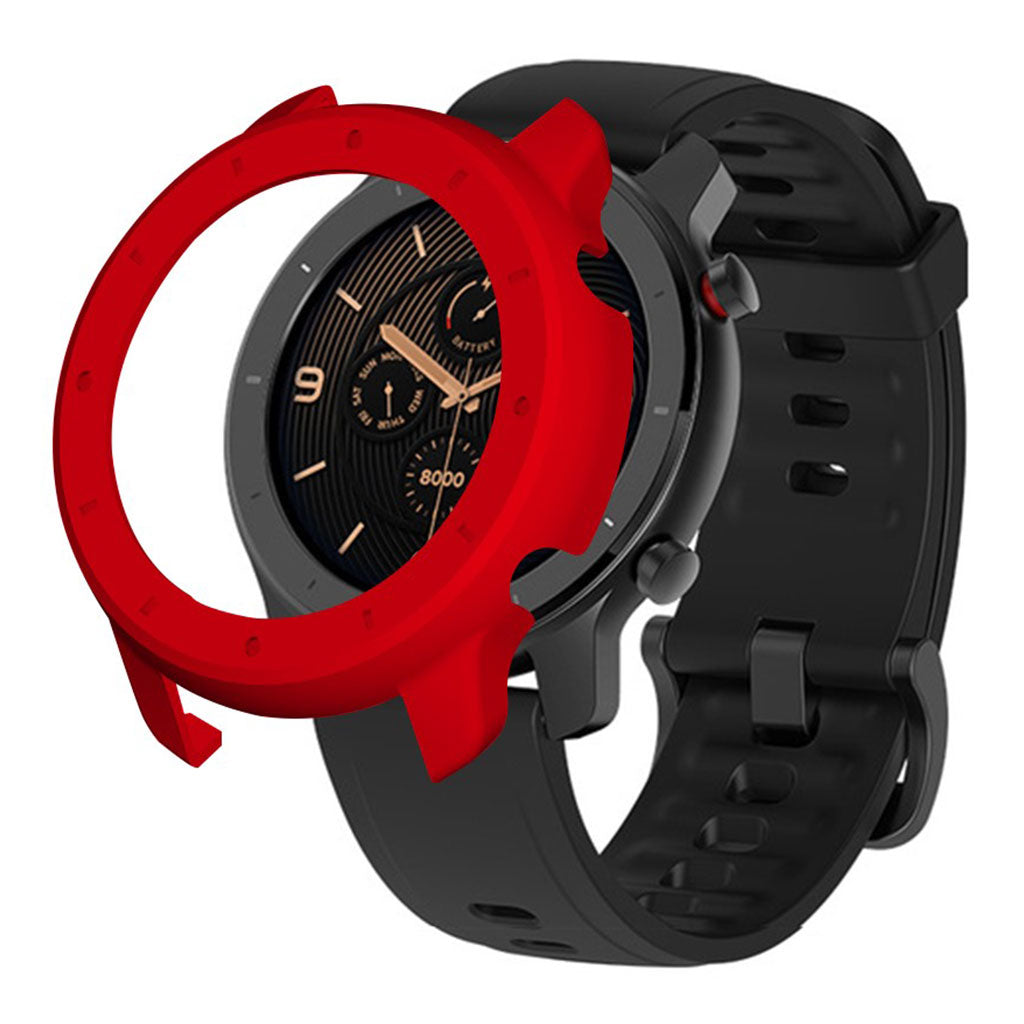 Amazfit GTR 42mm Holdbar Plastik Bumper  - Rød#serie_3